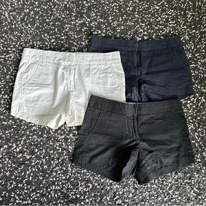 JCrew chino shorts, size 6 (blue black white)